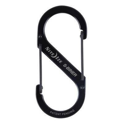 Black carabiner