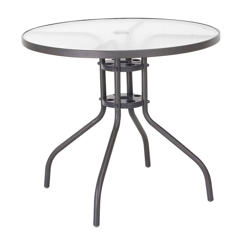 Steel/glass table