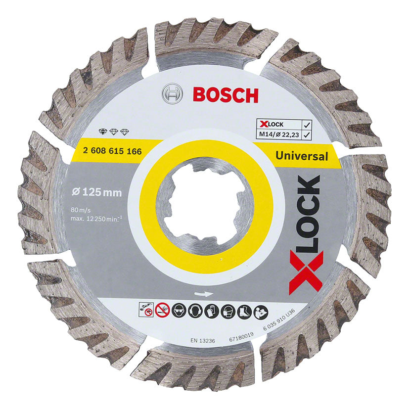 Grinding wheel diam. x-lock