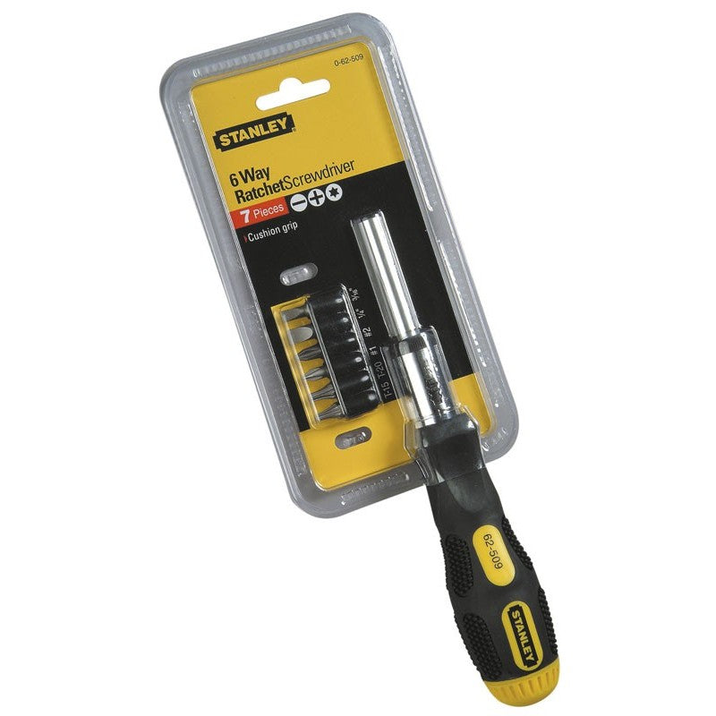 Ratchet screwdriver+6bits