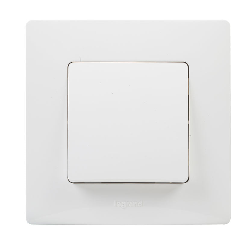 White push button