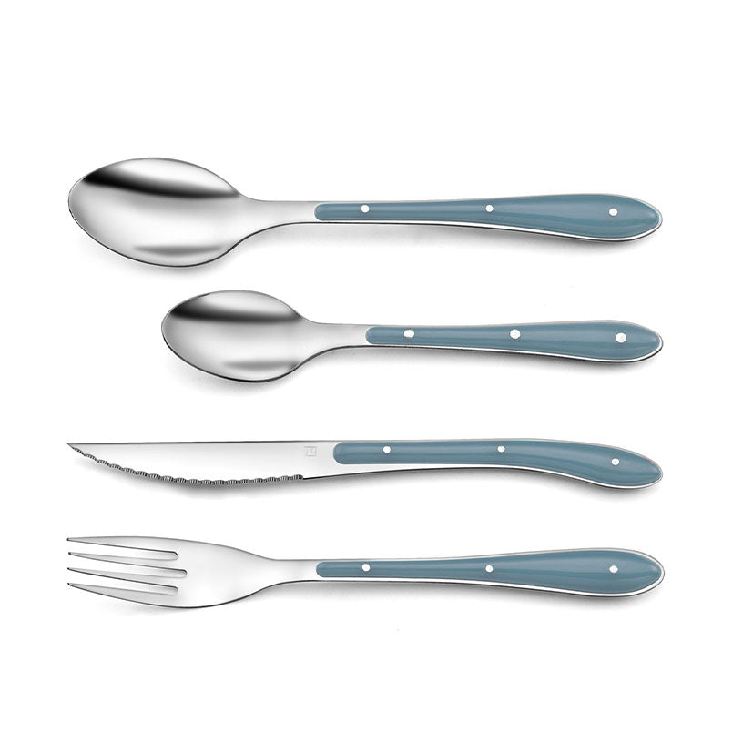 Stainless steel + polypropylene cutlery