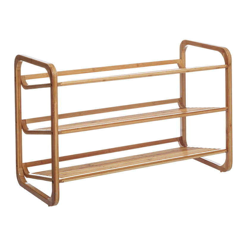 Bamboo shoe rack