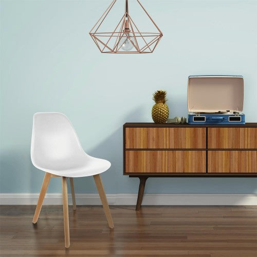 Polypropylene chairs with legs