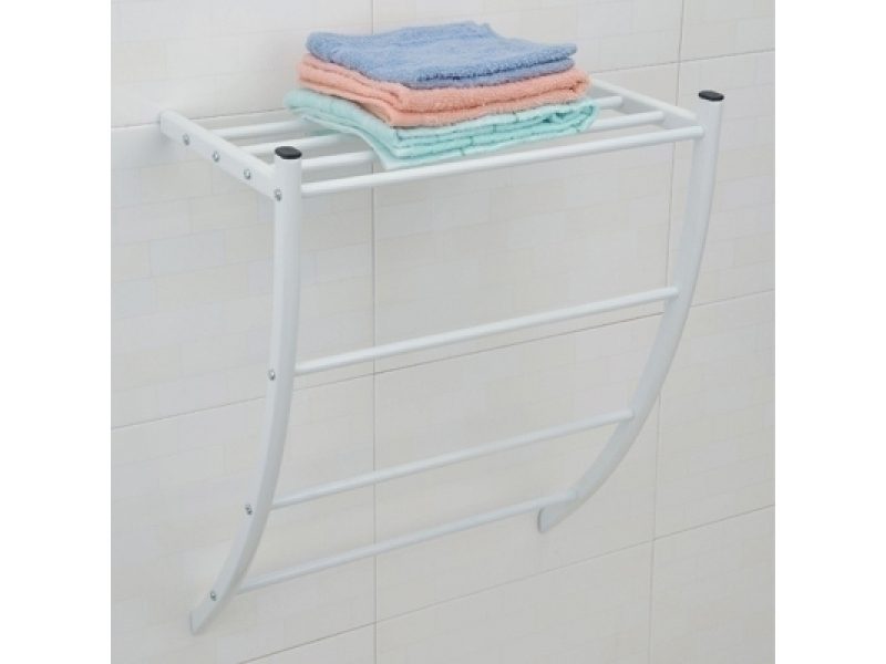 Wall-mounted towel rail