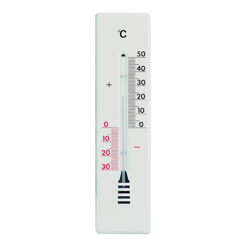 Indoor-outdoor thermometer. Metal.