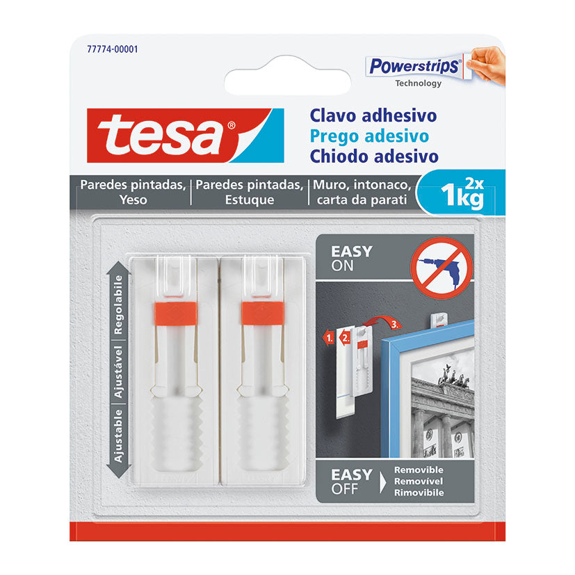 Adjustable adhesive hook.