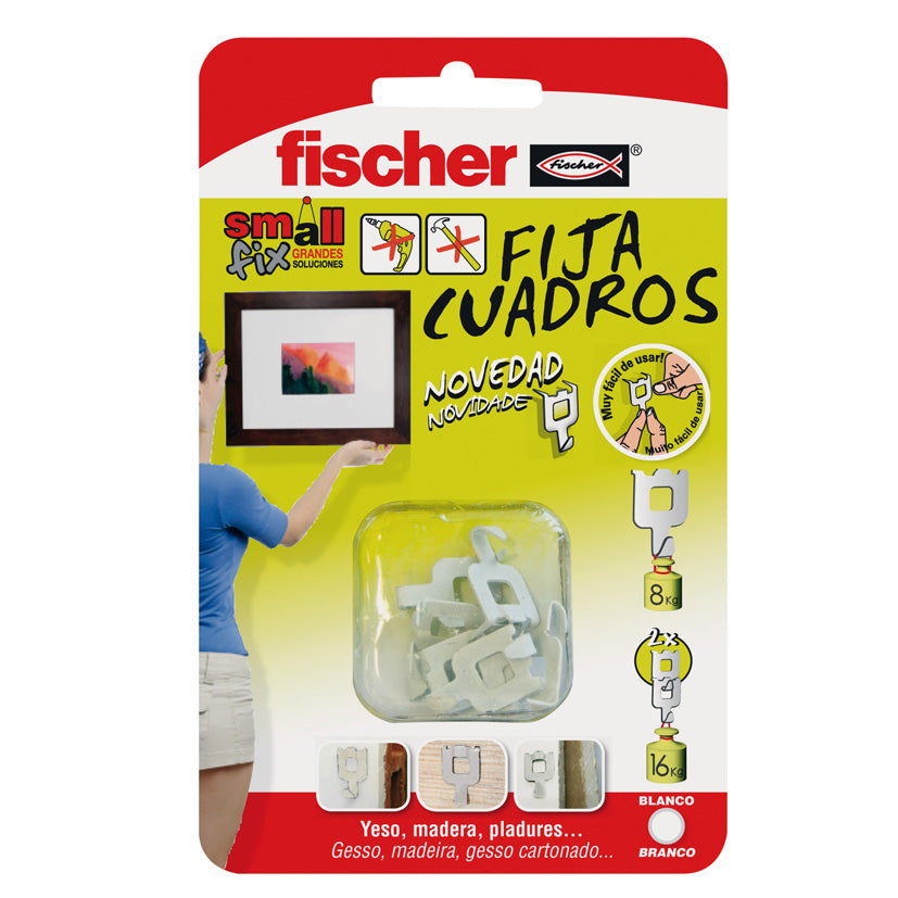 White picture hanger