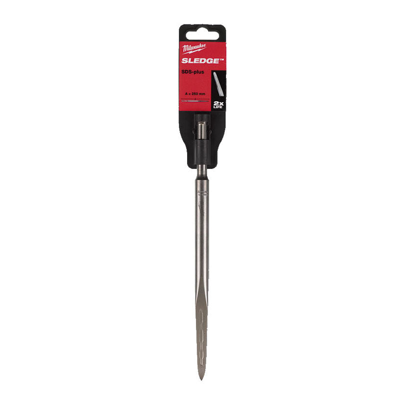 Self-sharpening SDS chisel