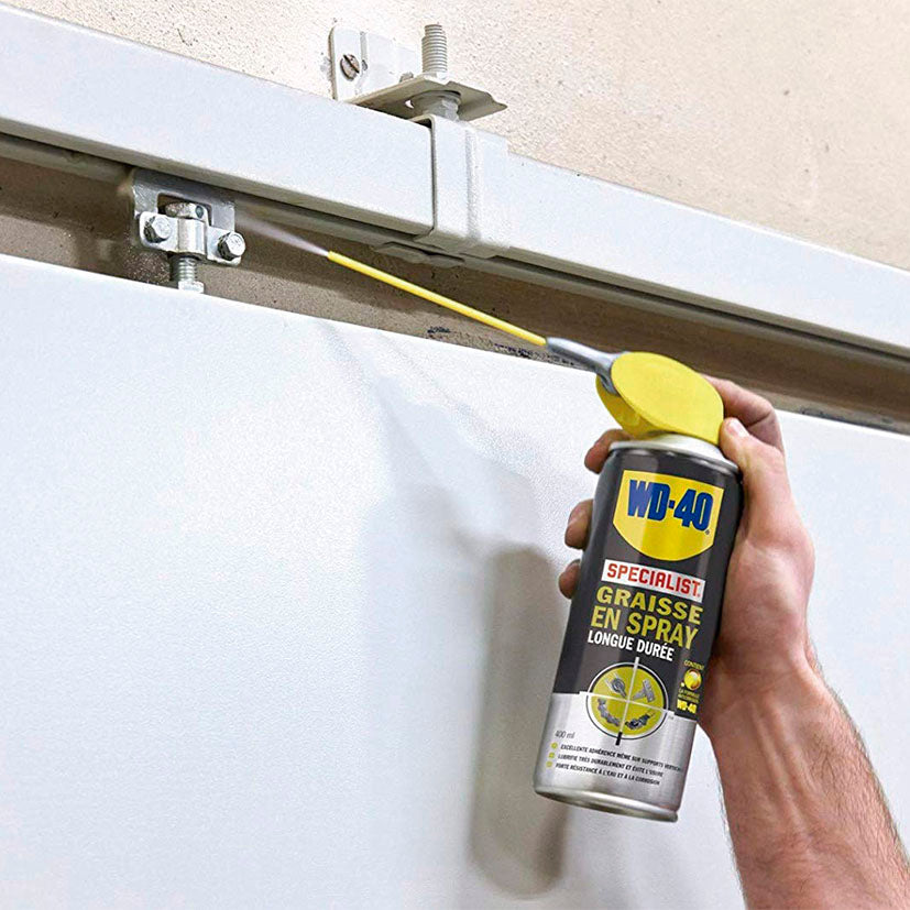Spray grease. Double.