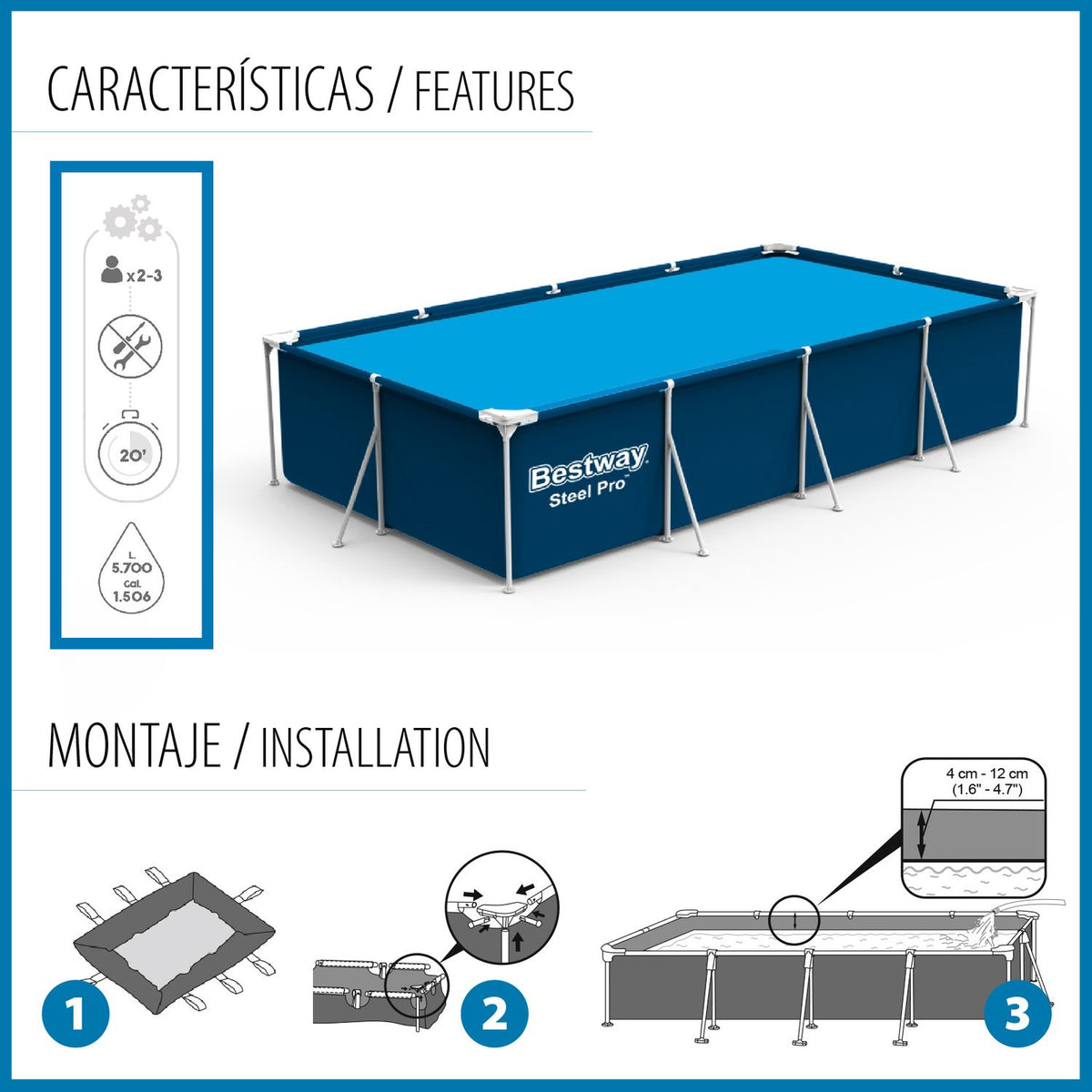 Piscina rectangular