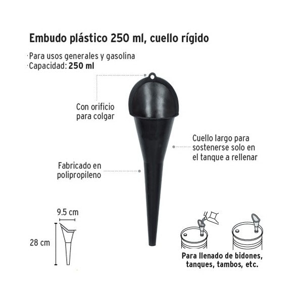 Plastic funnel