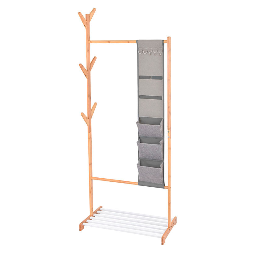 Bamboo clothes rack