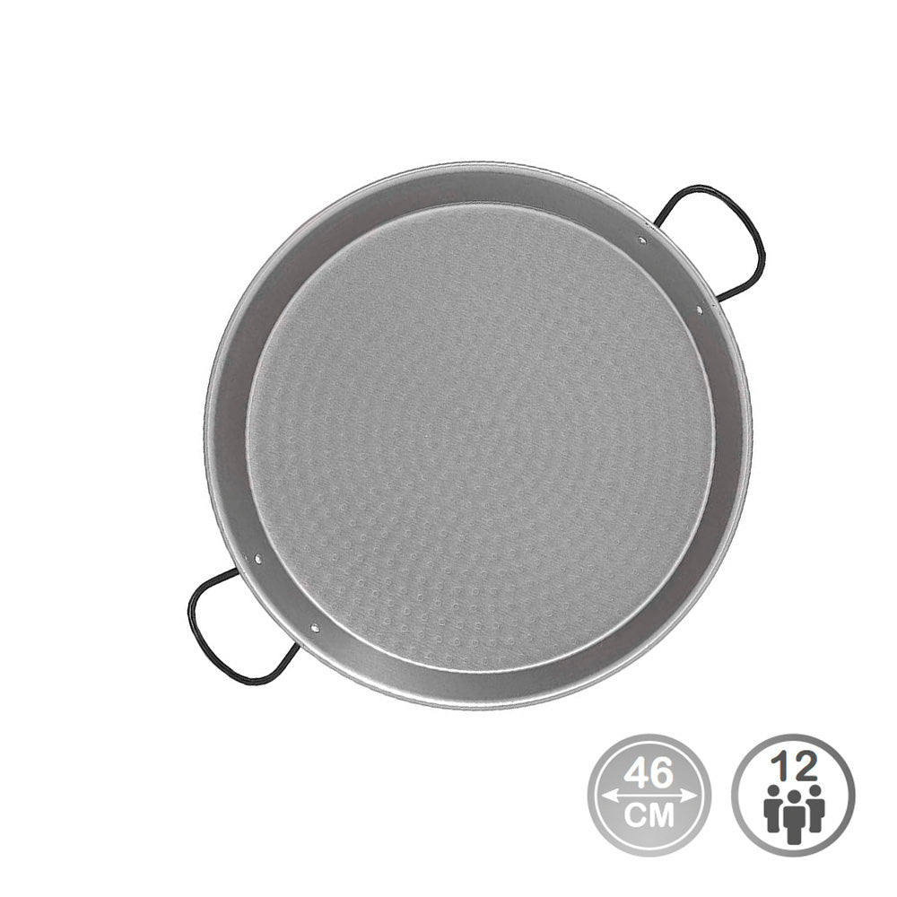 Steel paella pan