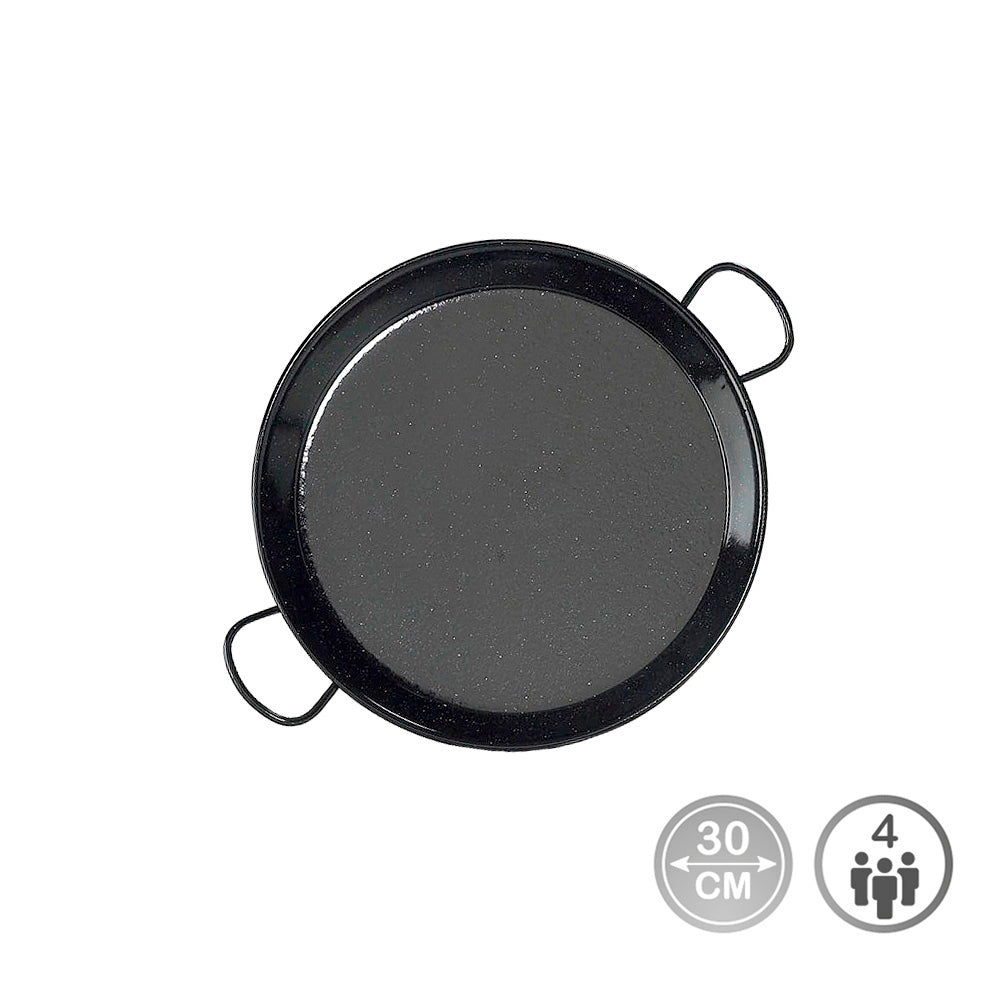Steel paella pan