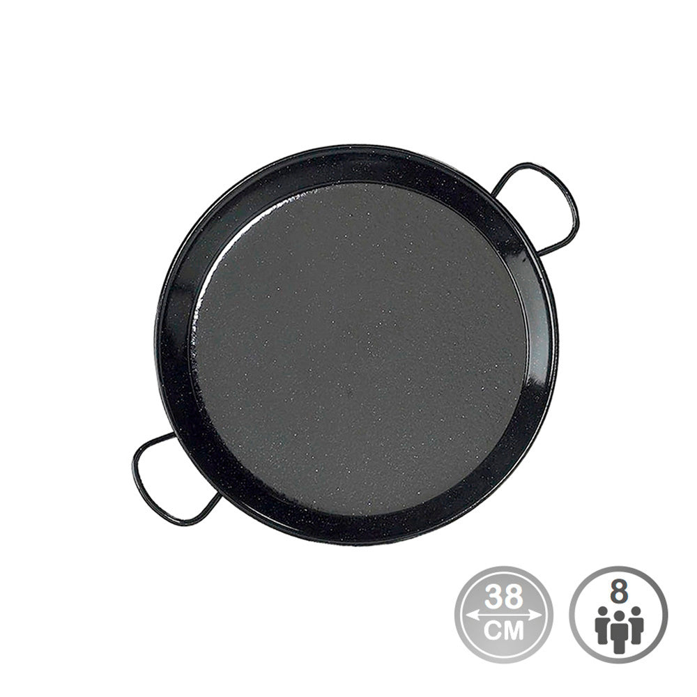 Steel paella pan