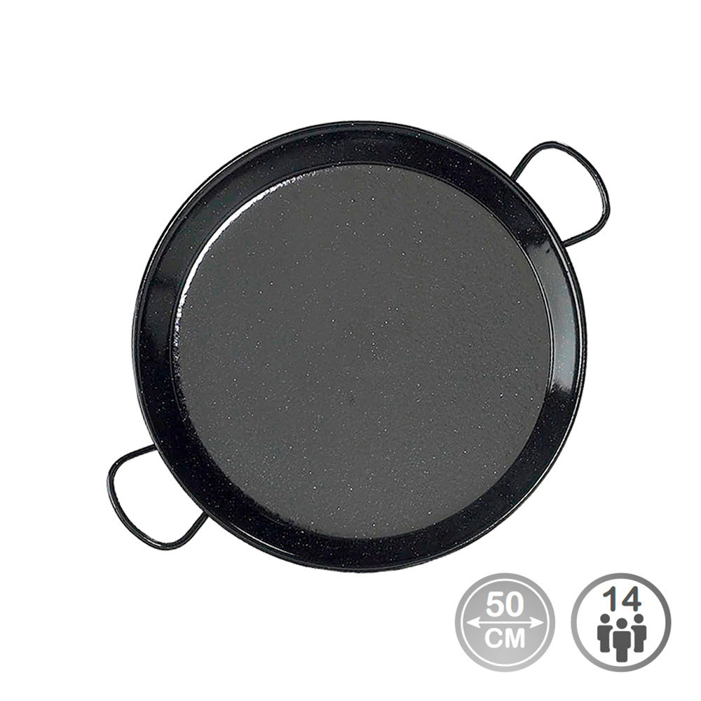 Steel paella pan