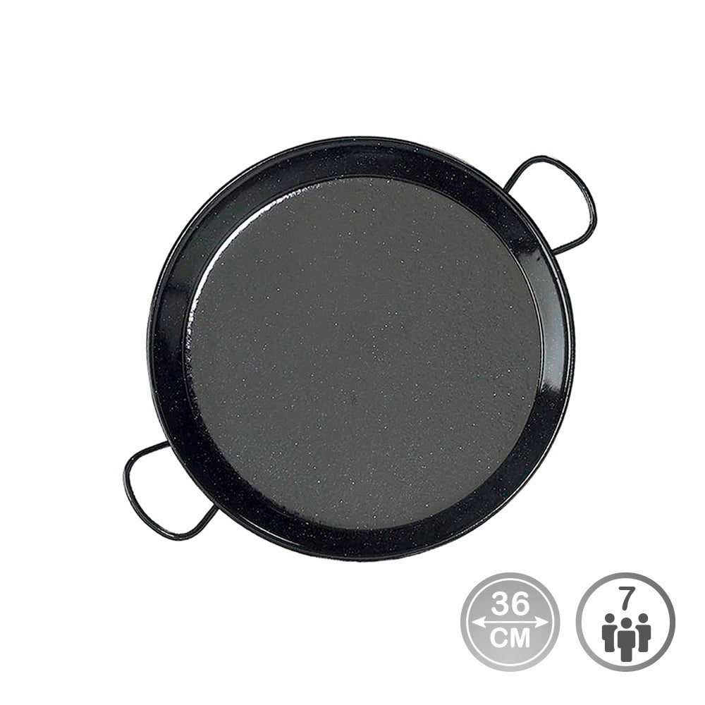 Steel paella pan