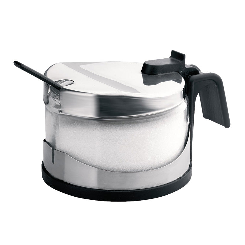 Stainless steel sugar bowl