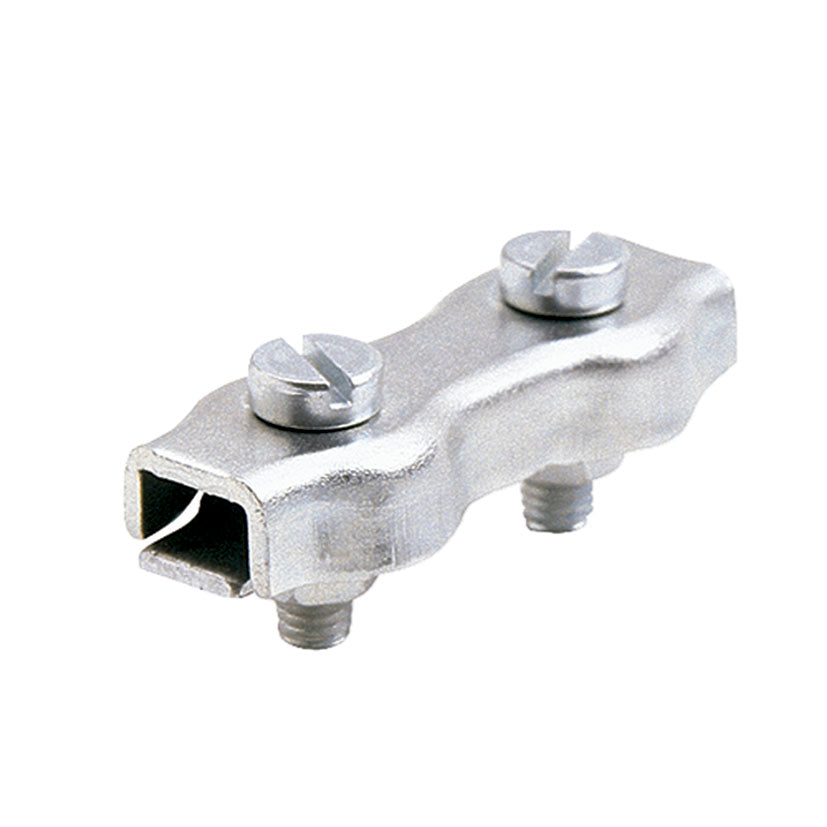 Double-stamped wire rope clip