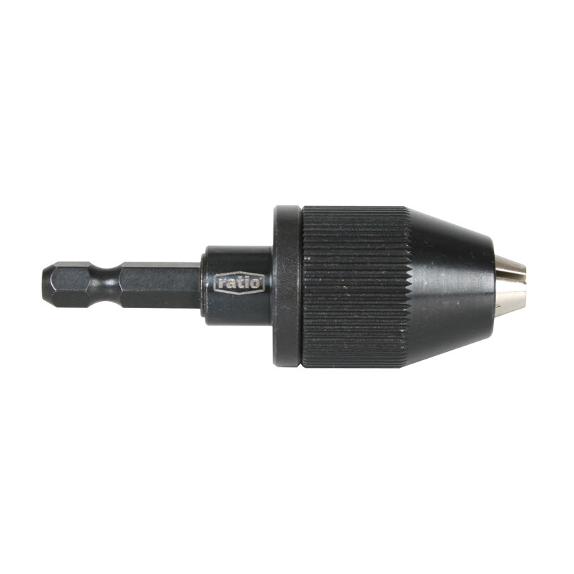 Drill chuck actuated