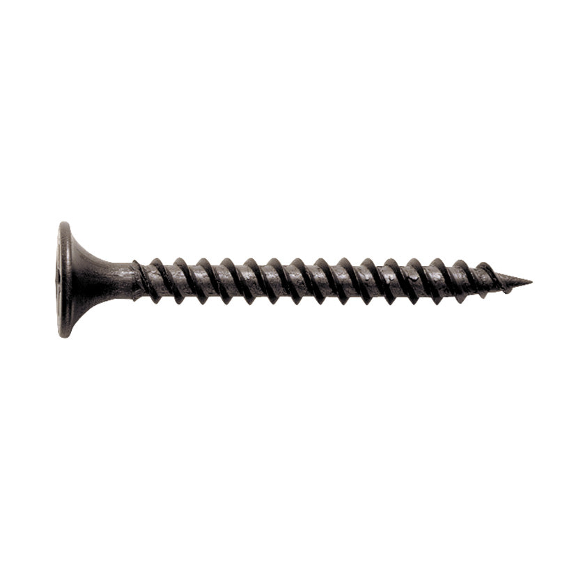 Drywall screws, black, flat head