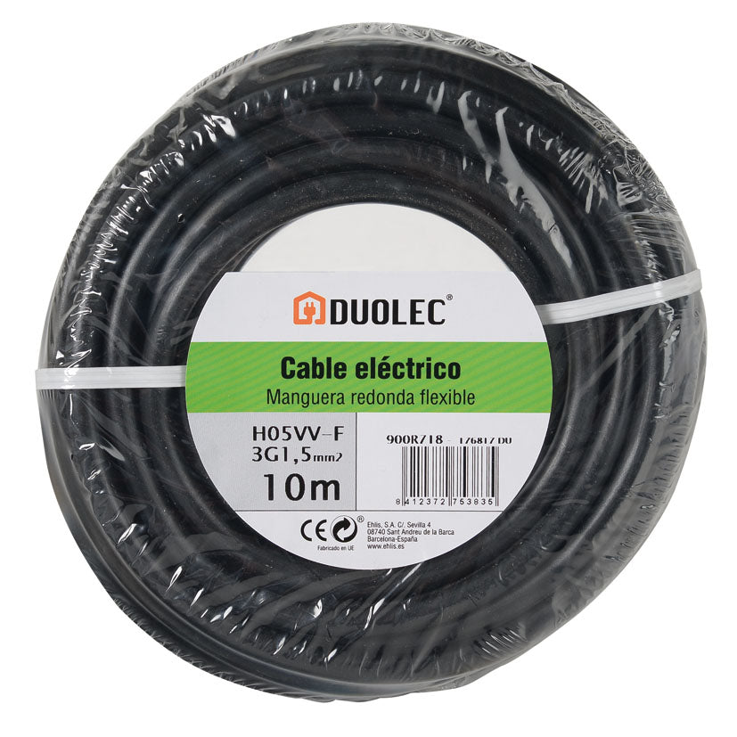Electrical cable with red sheath
