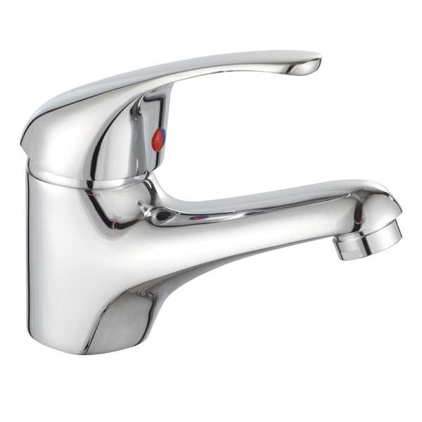 Single-lever basin mixer