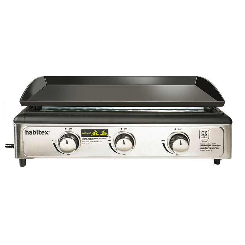 Gas griddle barbecue