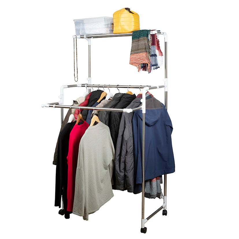 Extendable coat rack