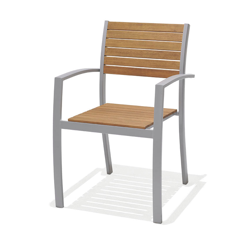 Aluminum/wood chair