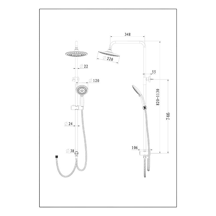 Shower column