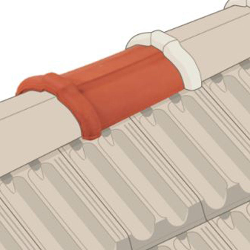 Red ridge tile