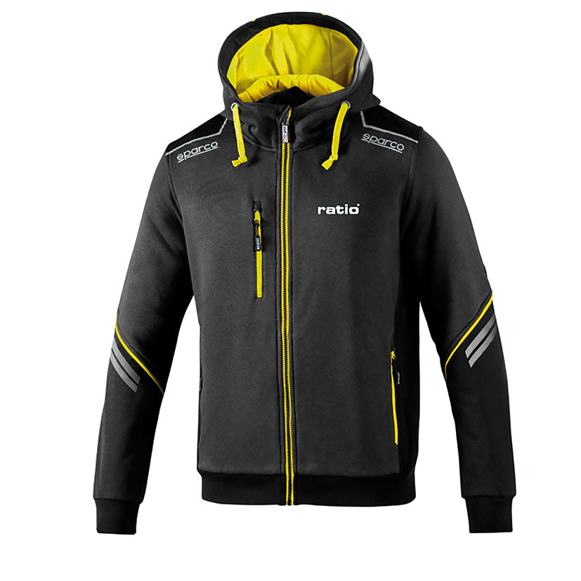 Sudadera gris/amarillo