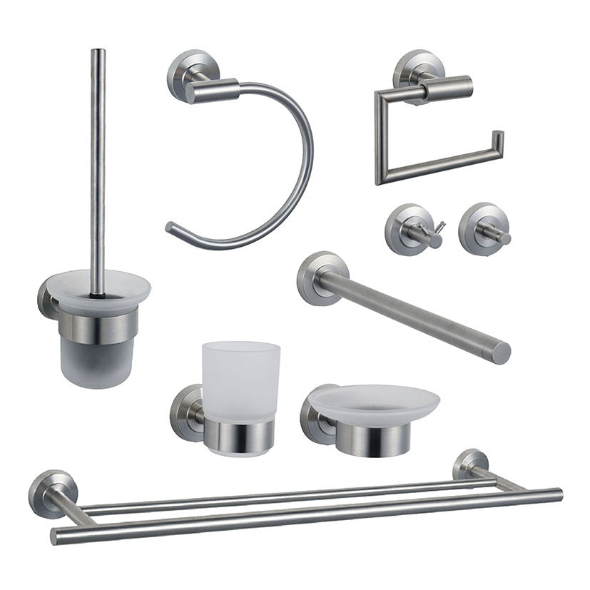 Stainless steel toilet roll holder