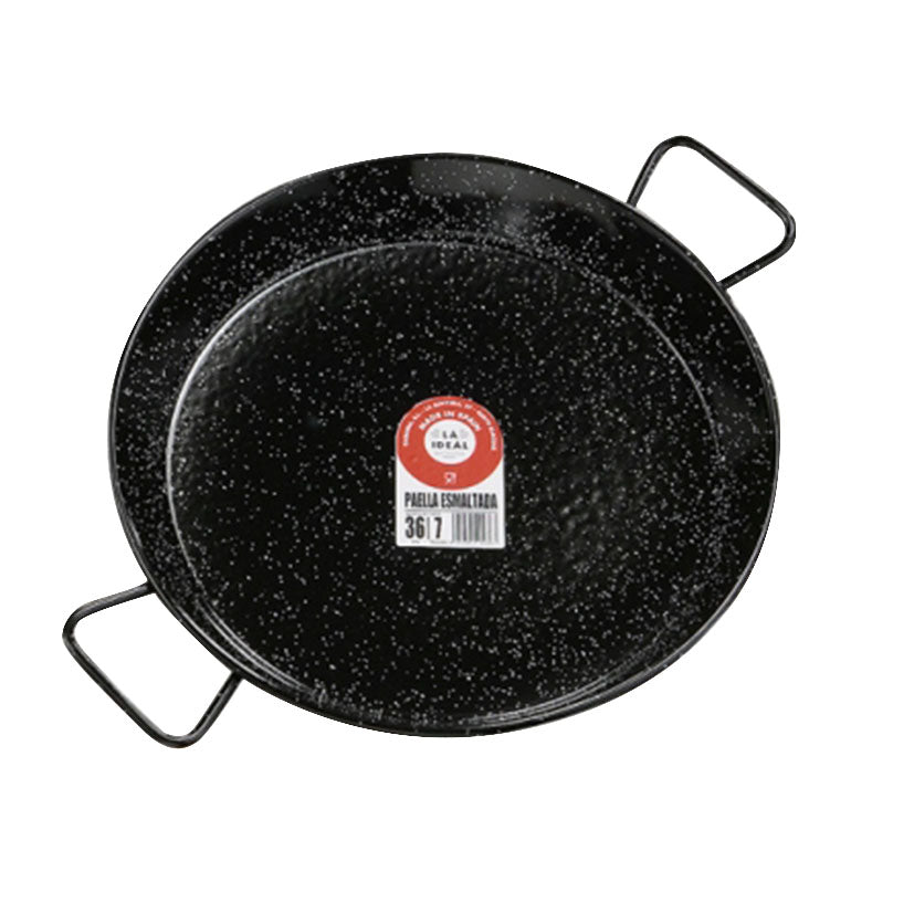 Steel paella pan