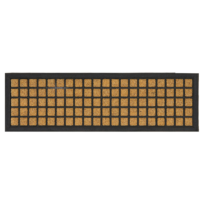 Carpet and rubber doormat