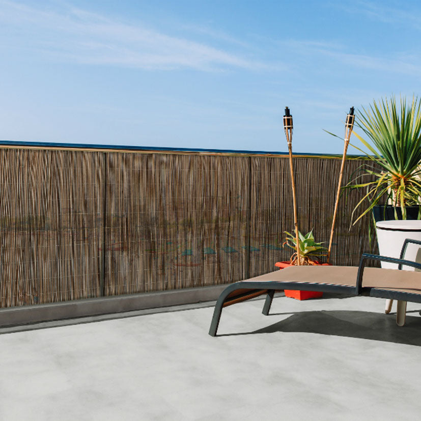 Artificial wicker fence