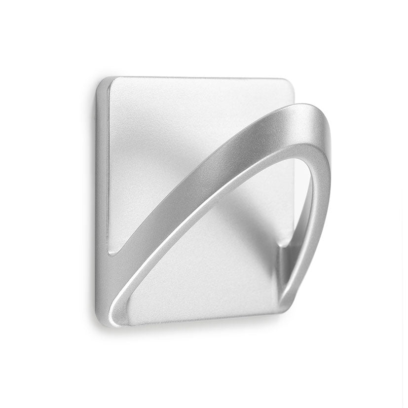 Adhesive hook.