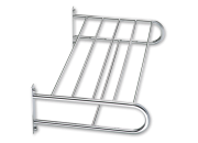 Towel rack with shelf
