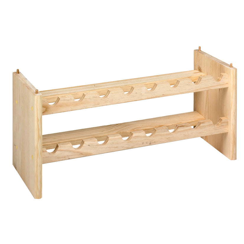 Pine wine rack