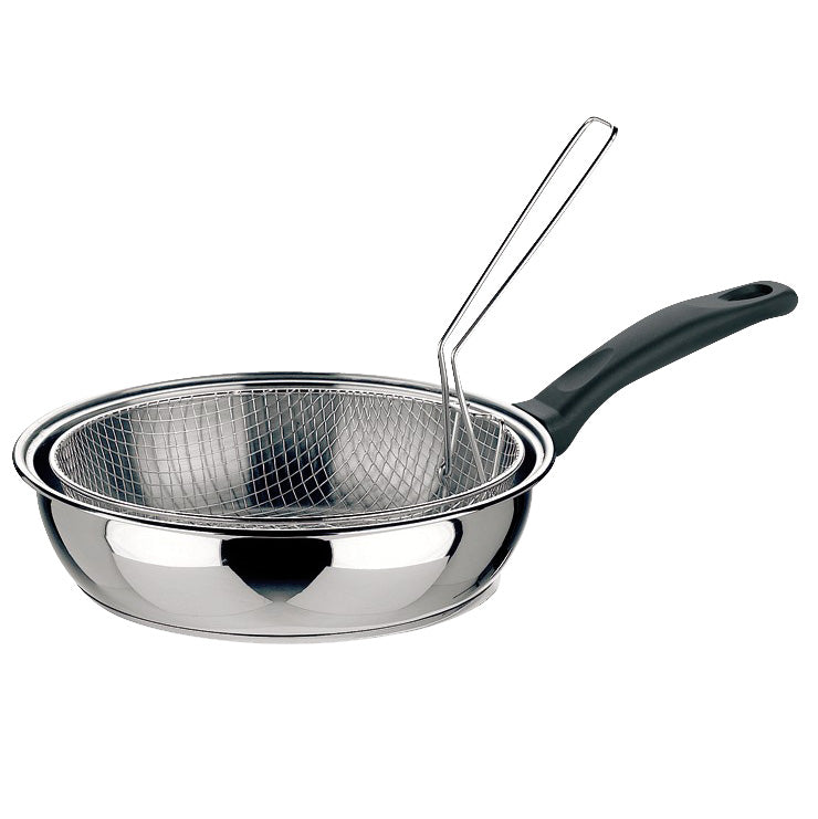 Frying pan with handle