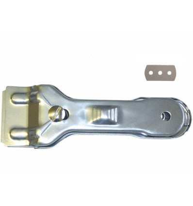 Metallic glass scraper