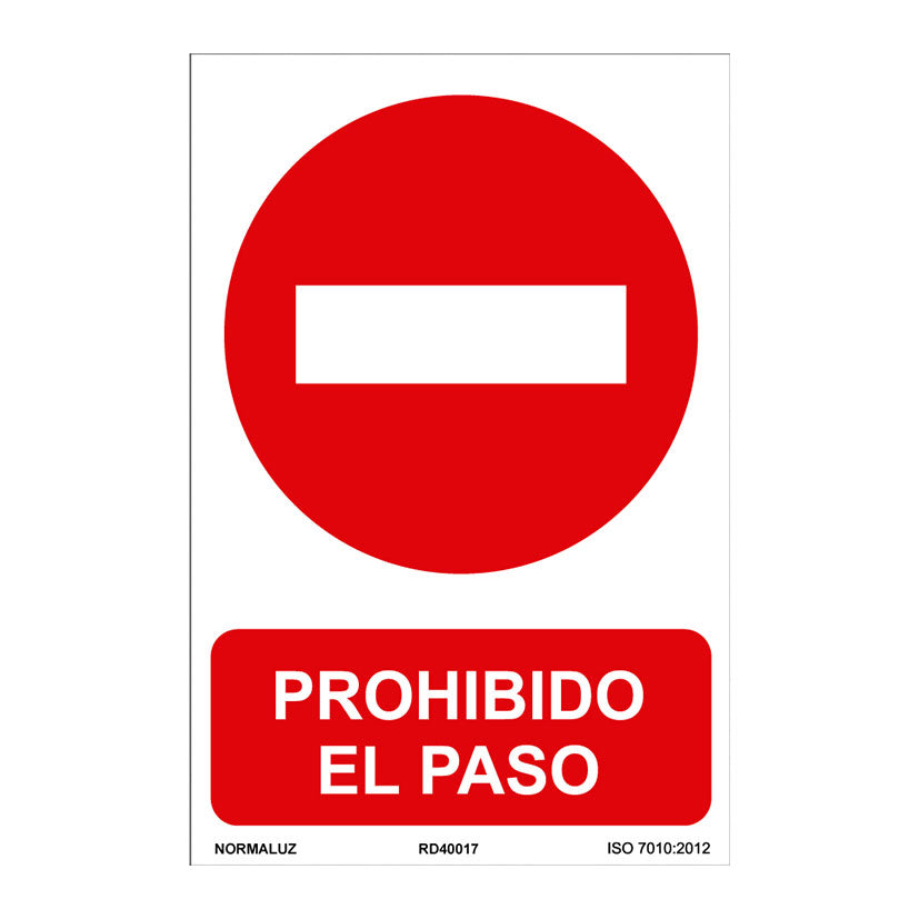 Señal prohibido