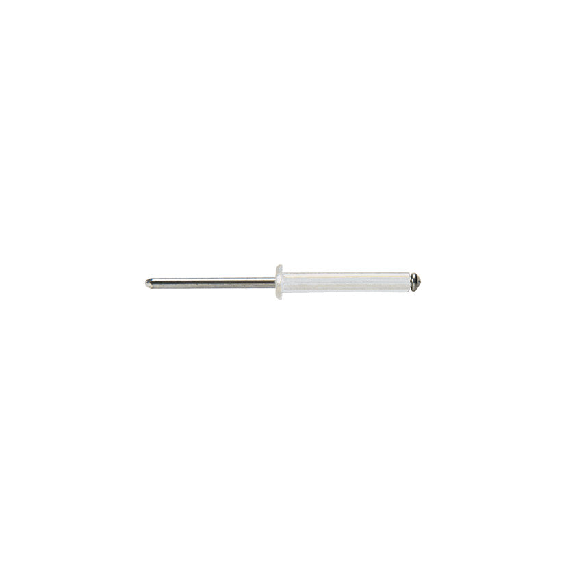 White aluminum rivet