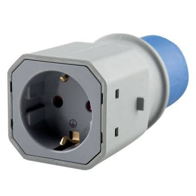 Schuko-three-phase adapter