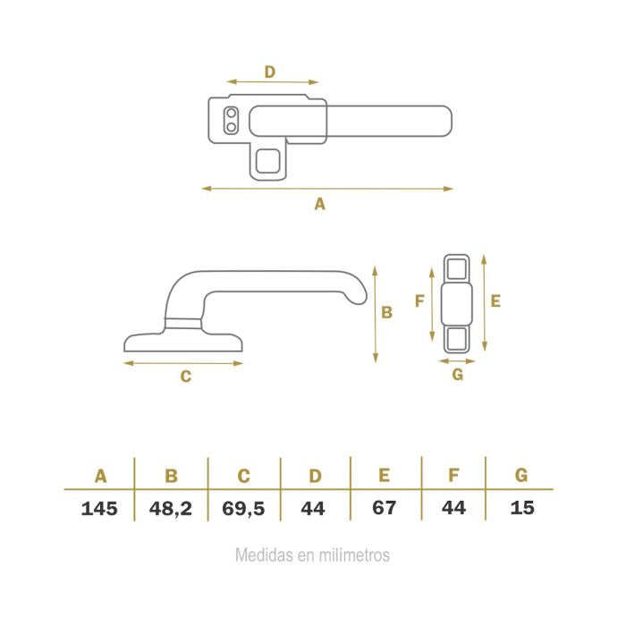 Fechillo aluminio