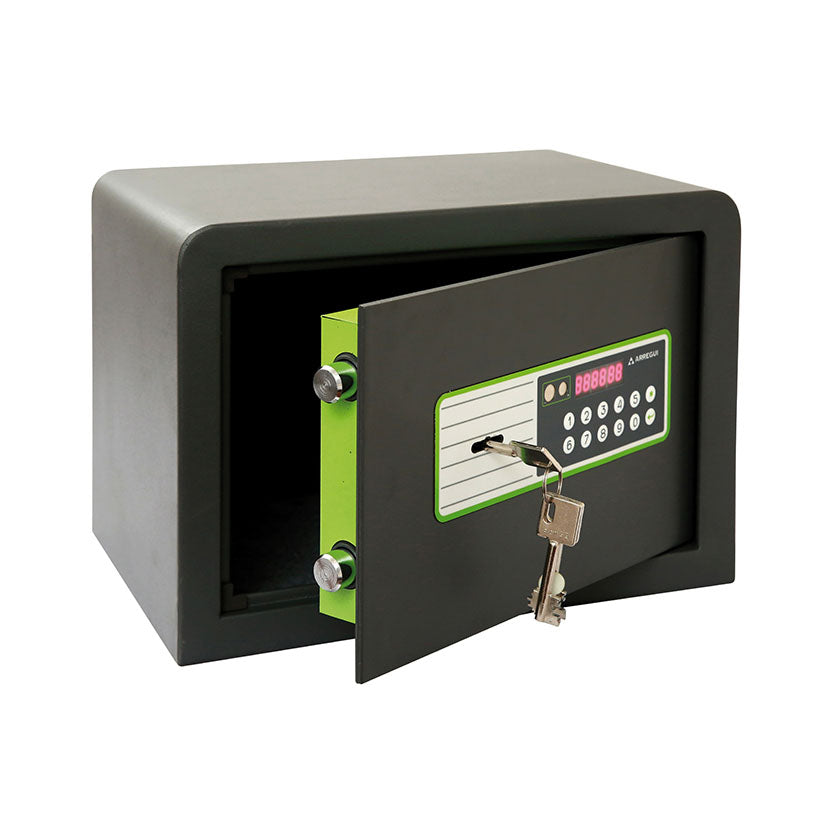 Surface mounted safe.