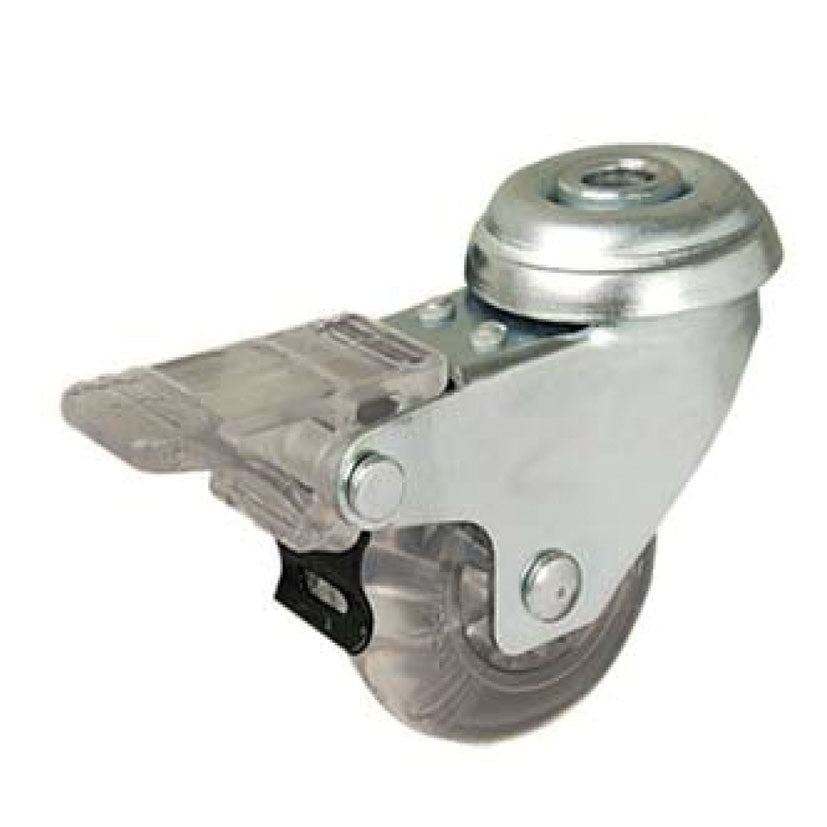 Polyurethane wheel, clear.