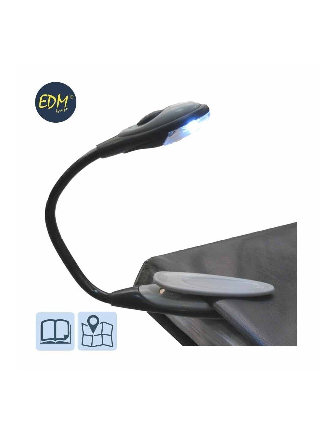 Clip-on flashlight